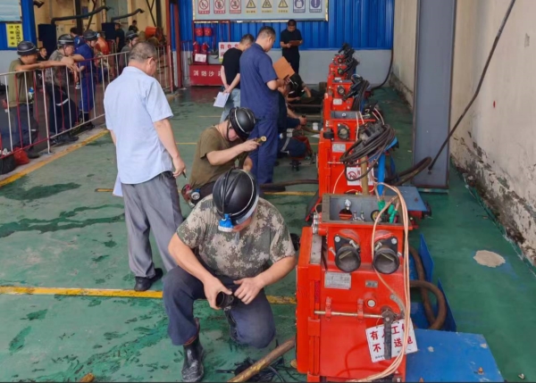 崔庄煤矿举办机电维修技术大比武活动